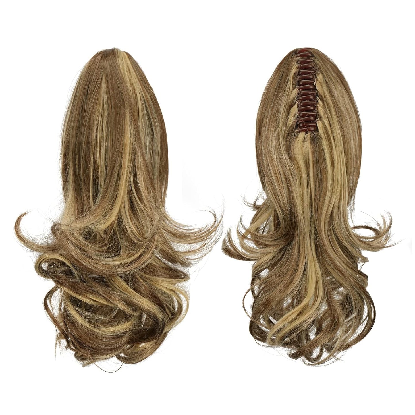 13" Ponytail Extension Long Clip in Claw Hair Extension Human Hair Wig piece