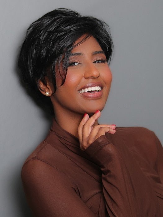 Wigstrends Human Hair Wigs Lace Wig Elf Short Hair Wigs