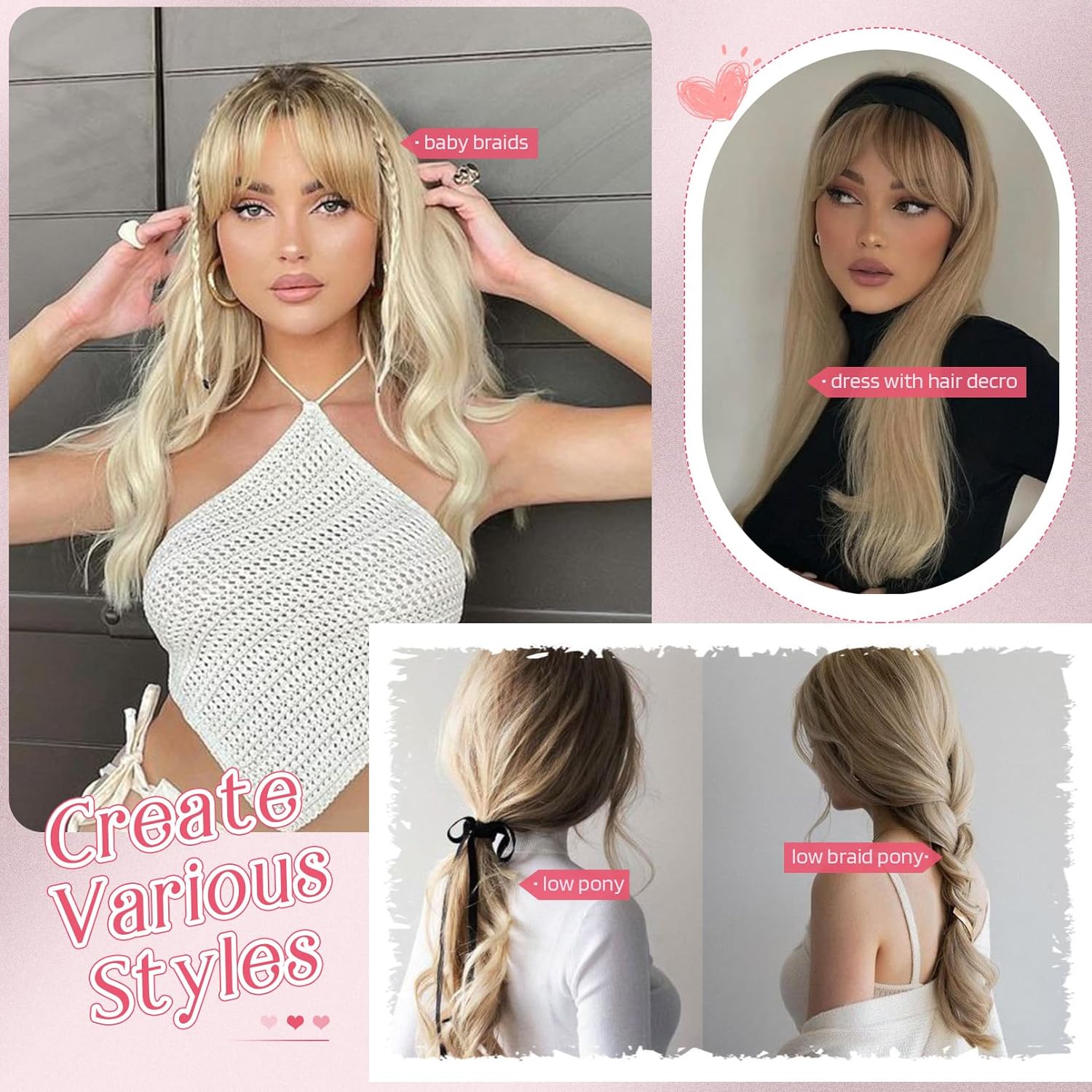 Short Layered Hair Topper with Bangs for Women with Thinning Hair 14 Inch 100% Human Hair Wigs Piece
