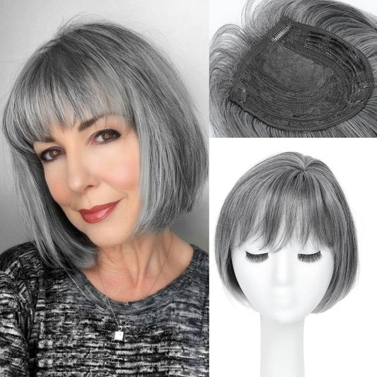 Wigs Hair Topper for Women Short Bob Hair Pieces for Women with Thinning Hair